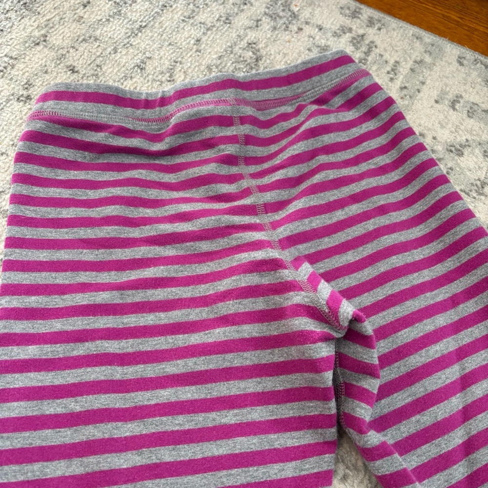 Hanna andersson girls size 10 leggings sweatpants striped heart knees - Picture 6 of 9